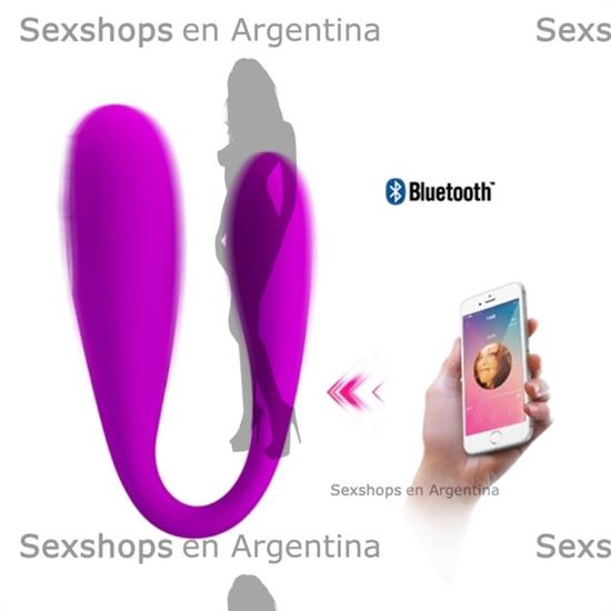 Vibrador estimulador de clitoris con control bluetoth y carga USB